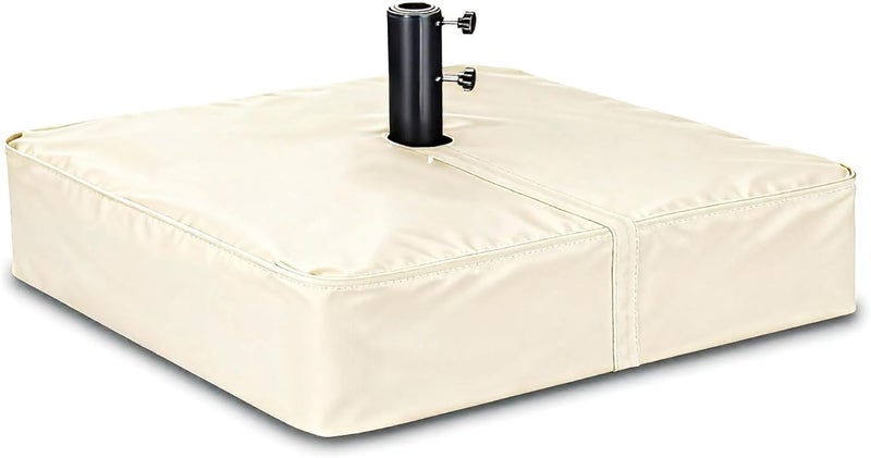 Rileytee Patio Umbrella Base Cover,Outdoor Heavy Duty 600D Waterproof Anti-UV Square Umbrella Stand Base Cover (Beige, 36"L x 36"W x 8"H) - Image 1